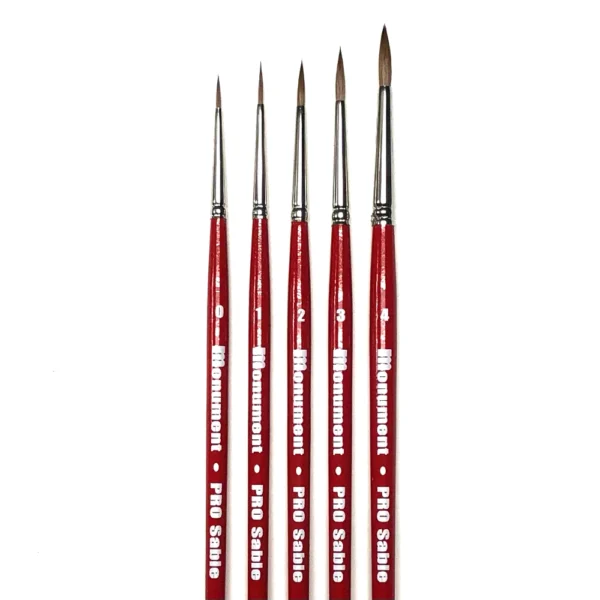 Pro-Sable-5-brush-set.-1-each-of-all-sizes
