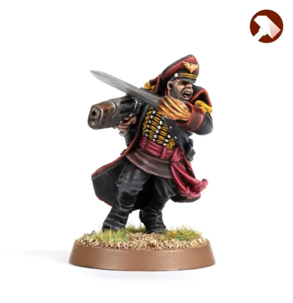Games Workshop – Commissar Astra Militarum Avec Pistolet – Figurine Metal Warhammer 40K – Imperial Guard