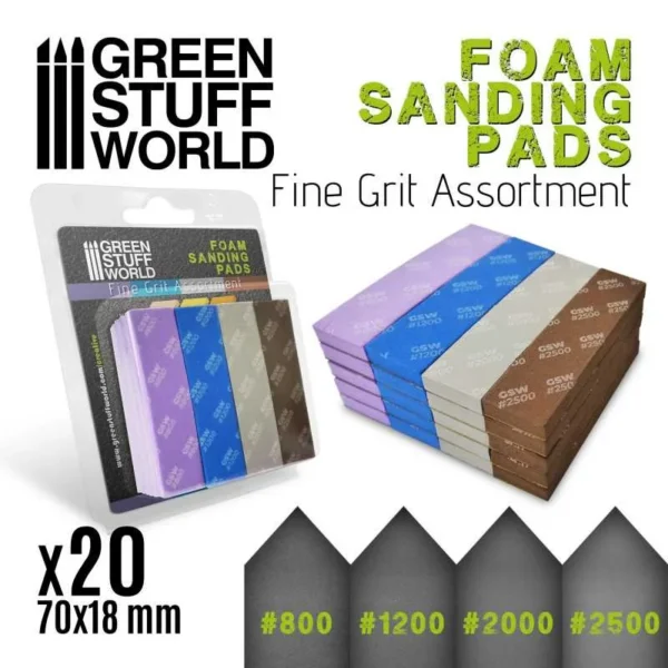 LIJA ESPUMA EVA (Foam Sanding Pads) - Surtido grano fino x20