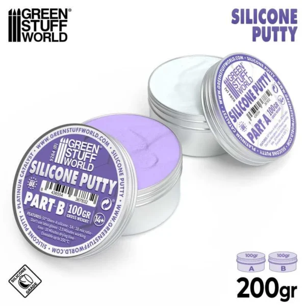 Masilla de Silicona Violeta 200gr