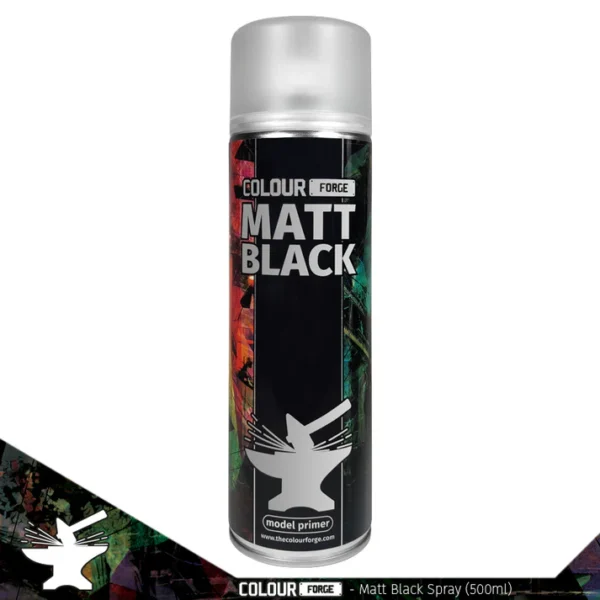 Colour Forge Spray: Matt Black (Primer)