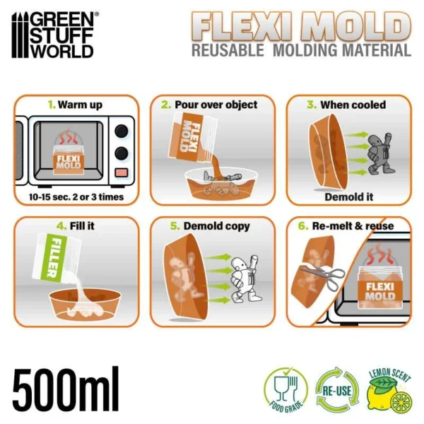 Flexi Mold - Material reutilizable para moldes - Image 2