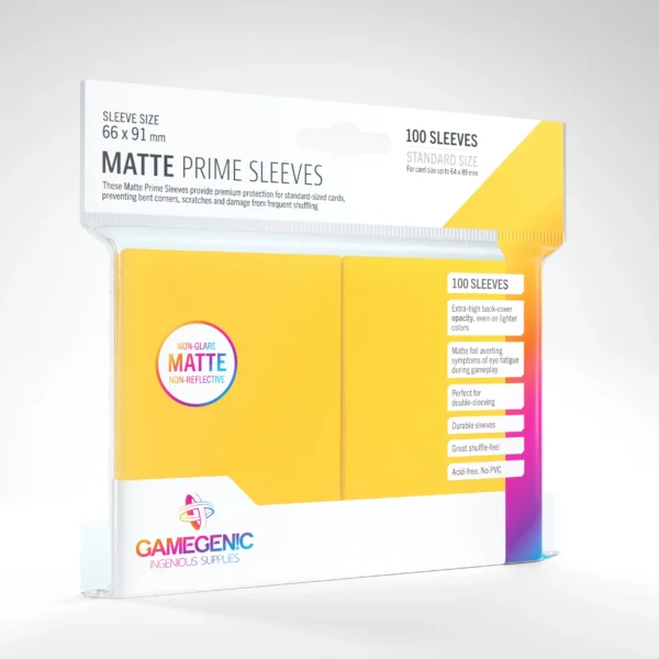 Matte Sleeves: Yellow