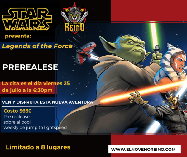 PRERELEASE VIERNES "Legends of the force"