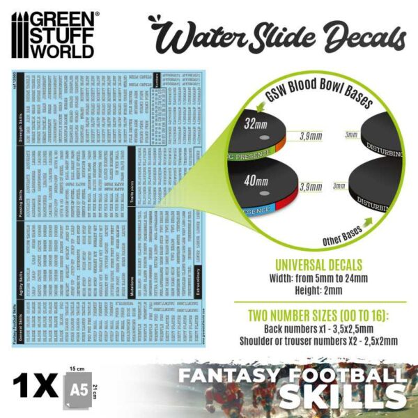 Calcomanías de habilidades de fútbol fantasy - Image 2