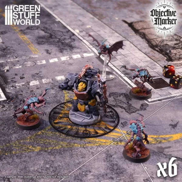 Marcadores de Objetivos Kill Team compatibles transparentes - Image 2