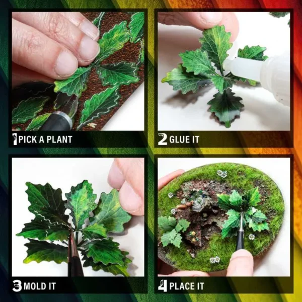Plantas de Papel Coloreadas - Nenufares - Image 2