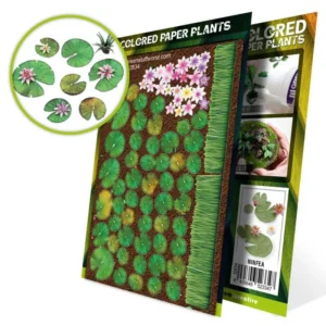 Plantas de Papel Coloreadas - Nenufares