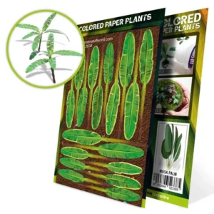 Plantas de Papel Coloreadas - Plataneros