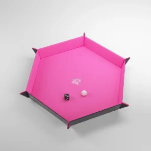 MAGNETIC DICE TRAY HEXAGONAL pink
