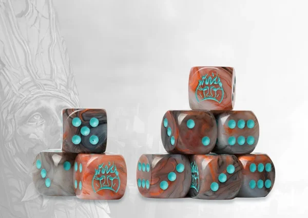 Old Dominion Logo on Brown Marbled Dice - 24 per pack