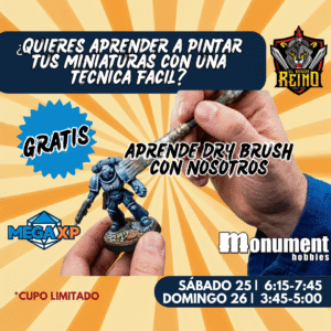 Taller de tecnica dry brush MEGA XP  26 de abril