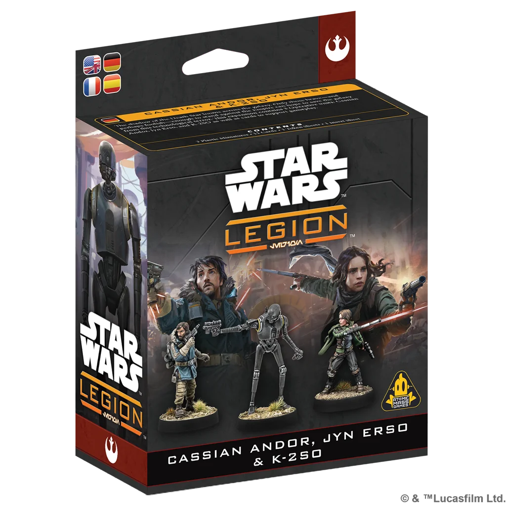 SW Legión: Cassian Andor, Jyn Erso & K-2SO