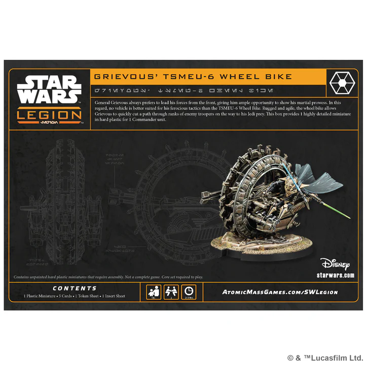 Star Wars: Legion - General Grievous' TSMEU-6 Wheel Bike - Image 3