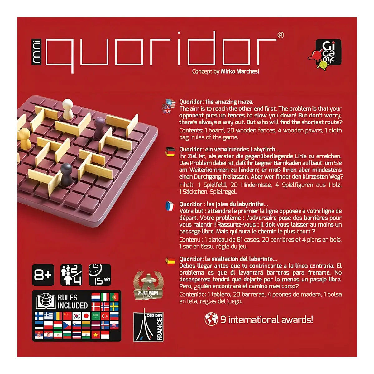 Quoridor Mini (miltilenguaje) - Imagen 4